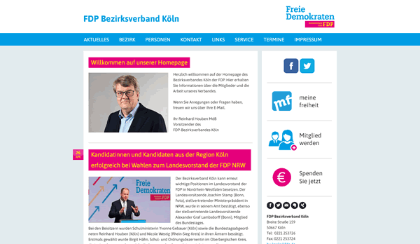 FDP - Die Liberalen - Bezirksverband Köln